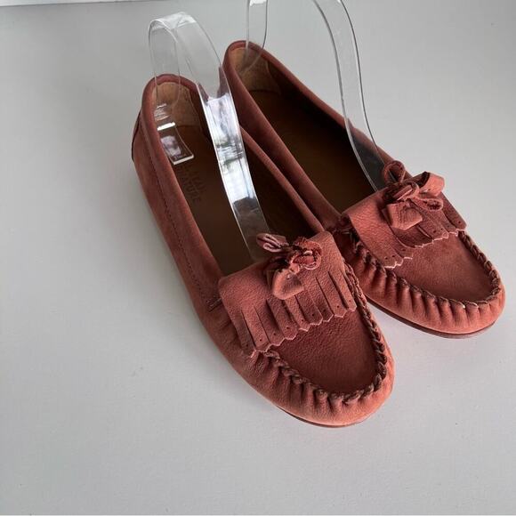 L.L. Bean Women's Moccasins in Rust - Picture 2 of 11
